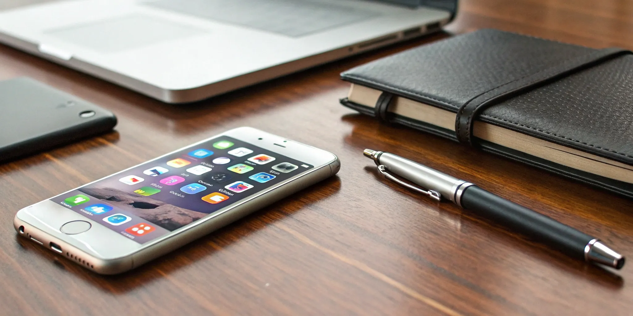 A smartphone on a desk running a process server app to manage the legal service process.