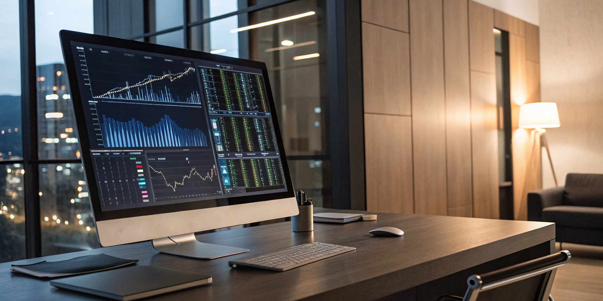 Computer screen showing an AML investigation software dashboard with risk analytics.