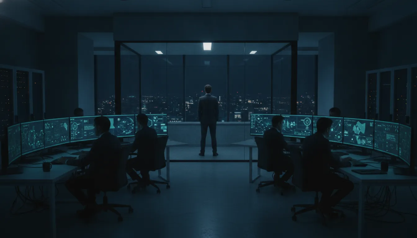 Security team coordinating digital executive protection alerts and response