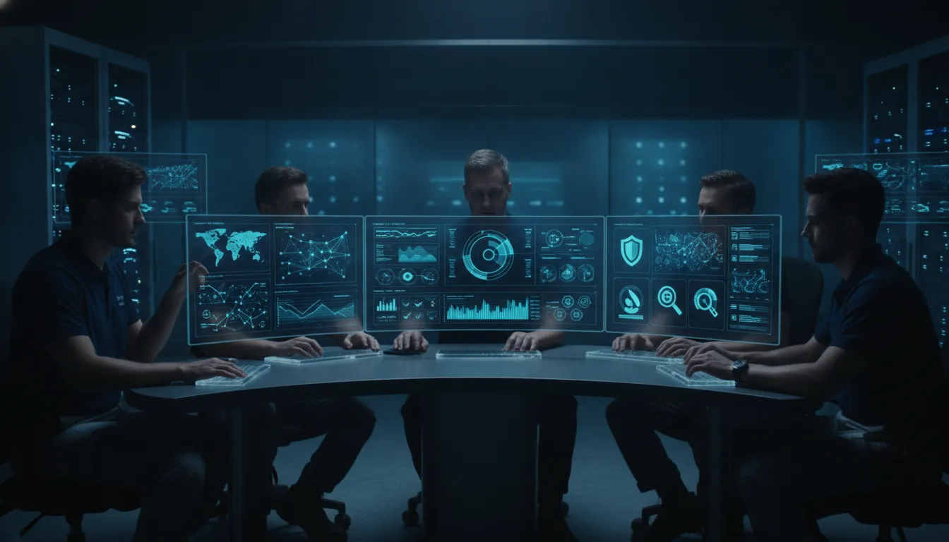 Security team comparing threat intelligence tools and platforms