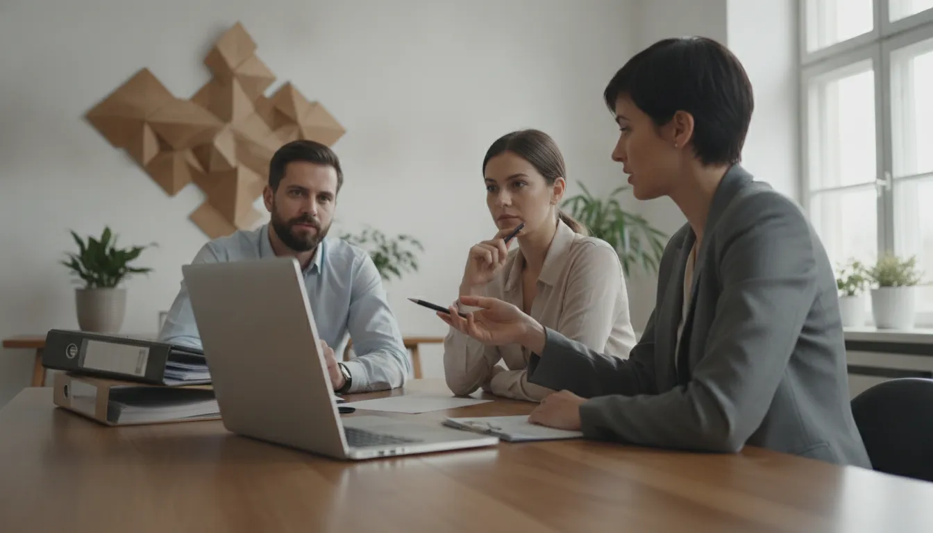 Investigation firm operations team reviewing connected case workflows